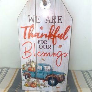 Fall Decor, Fall Harvest Truck sign, hanging sign